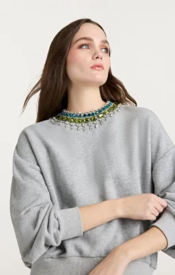 Stacked Necklace Brandy Pullover