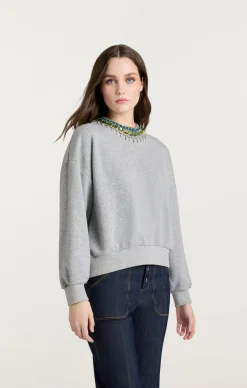 Stacked Necklace Brandy Pullover