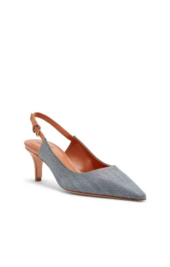 Sylvie Denim Slingback Pump