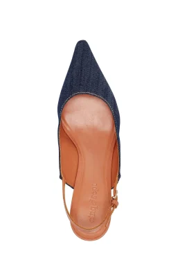 Sylvie Denim Slingback Pump