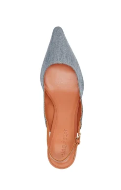 Sylvie Denim Slingback Pump
