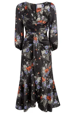 Three Quarter Sleeve Walker Dress