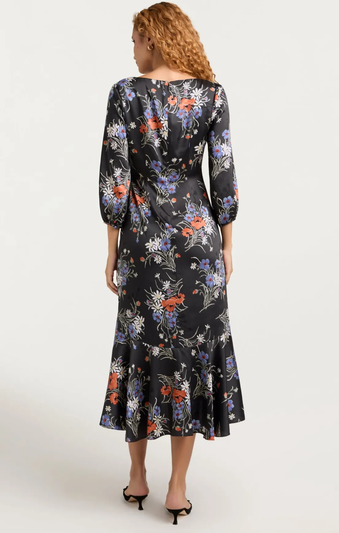 Three Quarter Sleeve Walker Dress