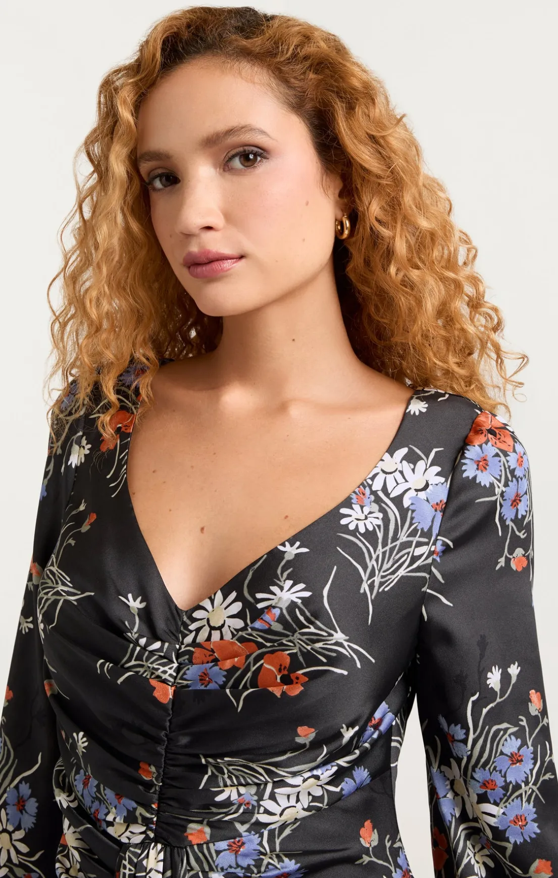 Three Quarter Sleeve Walker Dress
