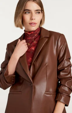 Vegan Leather Kylie Blazer