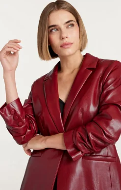Vegan Leather Kylie Blazer