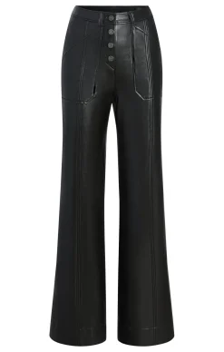 Vegan Leather Long Benji Pant