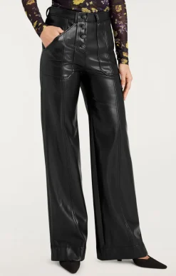 Vegan Leather Long Benji Pant