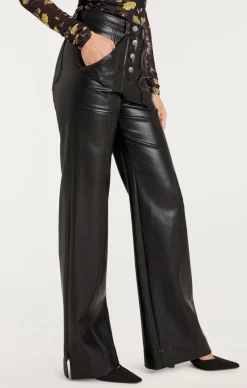 Vegan Leather Long Benji Pant