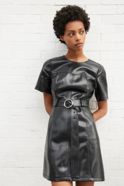 Vegan Leather Siv Dress
