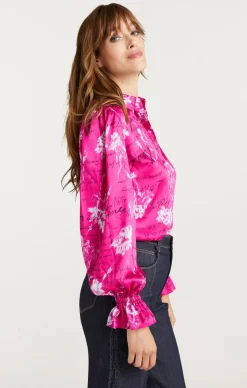 Warm Carnation Long Sleeve Fiona Top