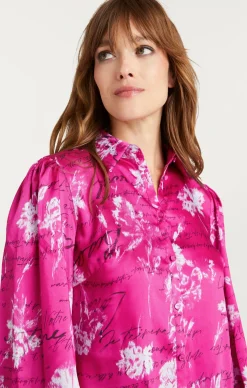 Warm Carnation Long Sleeve Fiona Top
